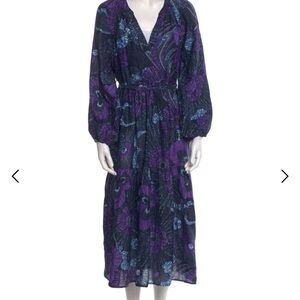 Xirena Purple floral maxi dress